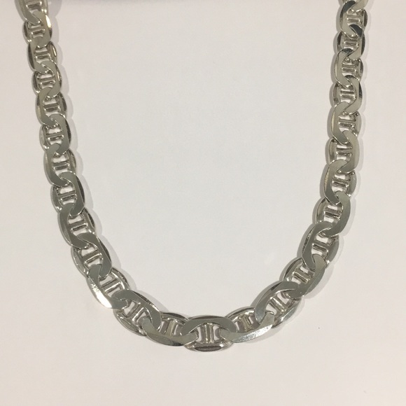 silver gucci link necklace